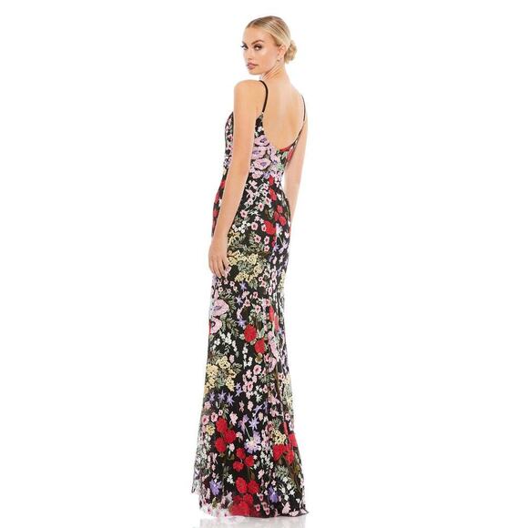 Mac Duggal Floral Embroidered Lace Sweetheart Neck Formal Gown Size 8 NWT - Picture 5 of 12